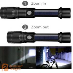 Solar/Rechargeable Multi Function LED Flashlight