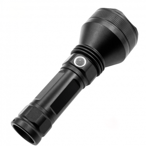30W Black Mini Portable Rechargeable Aluminum Alloy Flashlight  For Daily life