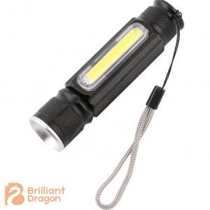 3W COB + 1PC T6 Rechargeable Multi-used Aluminum Flashlight With Light Adjustable Function