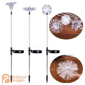 Flower shape solar garden light