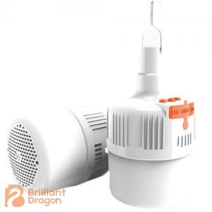 Multi function rechargeable bulb with hook & bluetooth speaker