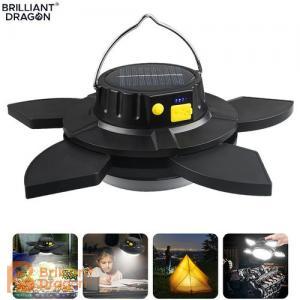 New design Outdoor waterproof rechargeable solar LED tent Emergency Camping lights lantern