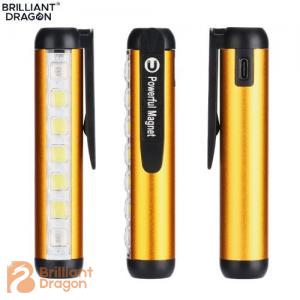 Portable Rechargeable Inspection Torch Light Magnet Clip Mini Flashlights LED Working Pocket Pen Light