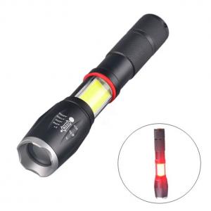 Rechargeable Zooming Adjustable T6 & COB Flashlight with Magnetic Base Rechargeable Zooming Adjustable T6 & COB Flashlight with Magnetic Base
